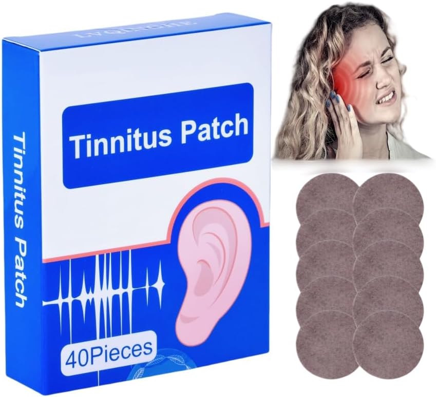 Tinnitus Relief for Ringøre, 120PCS Tinnitus Patches, Effektivt Relieves Høretab 3BOX