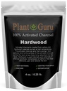 Plant Guru Aktiveret kul pulver 4 oz. HARDWOOD - Food Grade Kosher Non- GMO - Tandblegning, Ansigtsmaske og Sæbe Making. Fremmer naturlig afgiftning og hjælper fordøjelsen