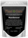Plant Guru Aktiveret kul pulver 4 oz. HARDWOOD - Food Grade Kosher Non- GMO - Tandblegning, Ansigtsmaske og Sæbe Making. Fremmer naturlig afgiftning og hjælper fordøjelsen