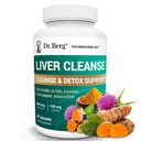 Dr. Berg lever rense Detox kapsler w / Unique Blend of Milk Thistle, Ox Bile & Folate - Lever supplement omfatter gurkemeje, sort pepper & cholin - 60 kapsler