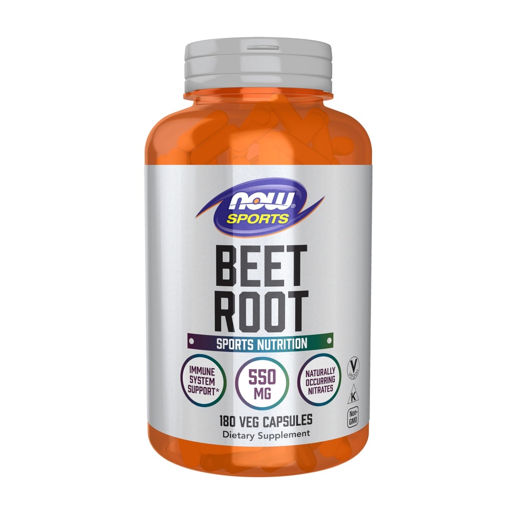 Now Foods Sport, Beet Root Veg, Sport Nutrition, Immunsystemet Support *, 550 MG, Naturlig Occurring Nitrater, 180 Veg Kapsler