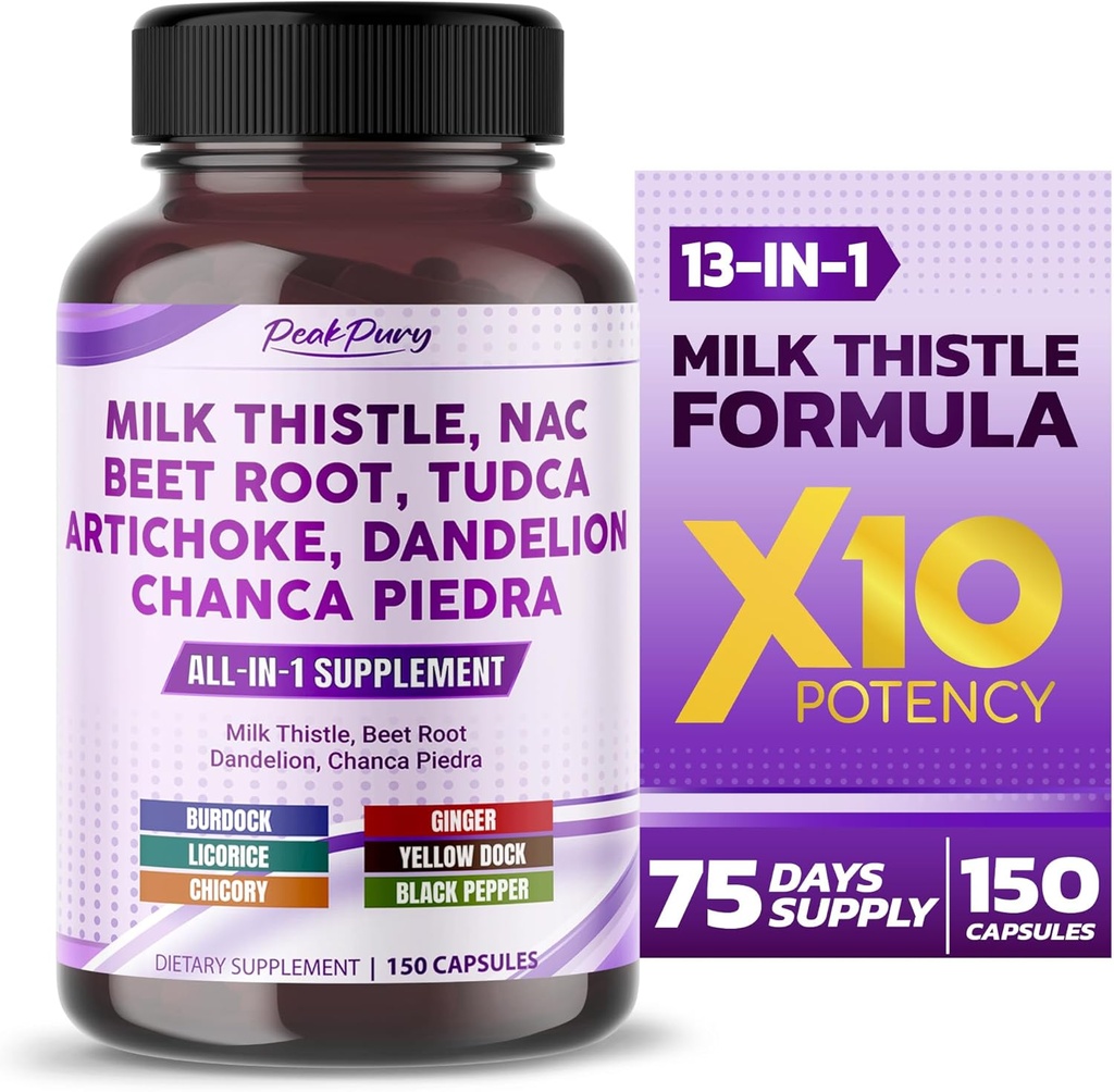 Mælk Thistle NAC Beet Root Artiskoke Mælkebøtte - Made in USA