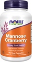 Now Foods Supplements, Mannose Cranberry, Dual Action Formel *, klinisk vurderet, Urinary Tract Health *, 90 Veg Kapsler