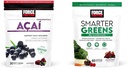 Force Factor Acai Soft Chews immunforsvar og Smarter Green Superfood Chews fordøjelsesstøtte bundle, 30 og 60 Greve