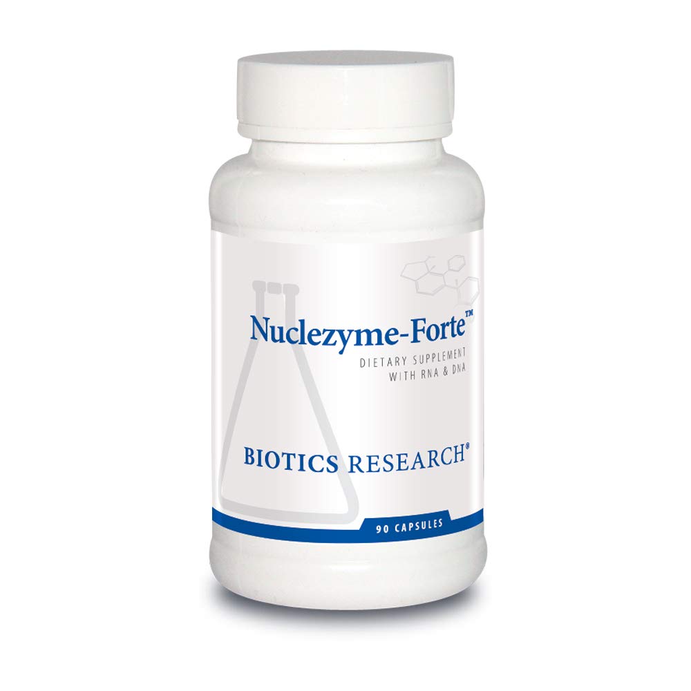 Bioetik Forskning Nuklezyme- Forte - RNA / DNA B- kompleks, Supplerende kilde til RNA og DNA, Forstærket Multivitamin / Mineral Formel 90 kapsler