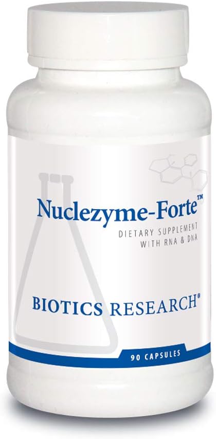 Bioetik Forskning Nuklezyme- Forte - RNA / DNA B- kompleks, Supplerende kilde til RNA og DNA, Forstærket Multivitamin / Mineral Formel 90 kapsler