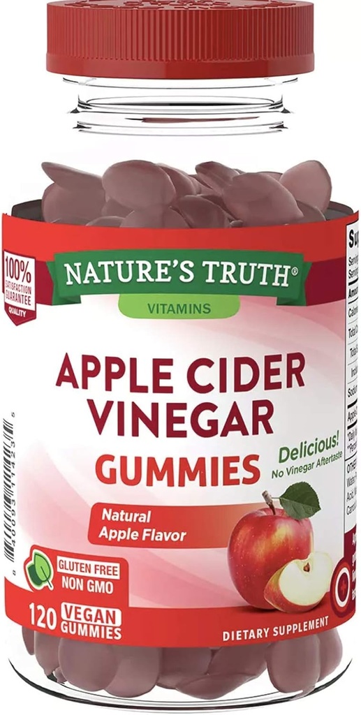 Naturens sandhed Apple Cider Vincious Gummies, 120 Greve