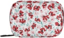Rød Pink Blomstersten Pill Box 7 Dag Pill Case Rejsepose Pill Organizer Bag med lynlås Portable ugentlige sag Kompakt størrelse for Vitamin Supplement Holder
