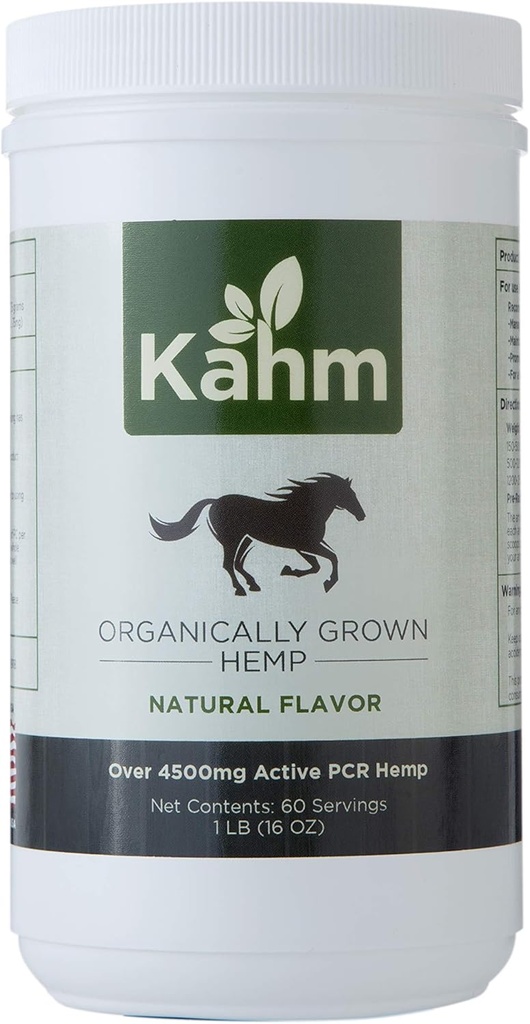 Kahm Equine PCR Hemppells for Heste - Natural Equine Hemppells, Understøtter Normal inflammatorisk Response Note 124; Understøtter opretholdelse af normal og afbalanceret adfærd - 1 LB Container - Made in USA