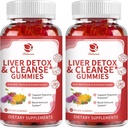 Lukaree Lever Cleanse Detox & Reparation Gummies - Milk Thistle, Mælkebøtte, Artiskoke Extract & Elderberry - Ingen sukker, Raspberry Flavor - 120 Greve