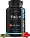 Blogen Control Supplement - Overaktive Bstige Control Pills - Potent Blend af græskarfrø Olie, Cranberry Extract & Vitamin D3 - Urinvejsinfektion Behandling for kvinder & mænd - 60Ct