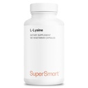 Supersmart - L- Lysin 6000mg per dag (høj styrke) - Essential Aminosyre Lysin Supplement - 124; Non- GMO & Gluten Free - 180 vegetariske kapsler