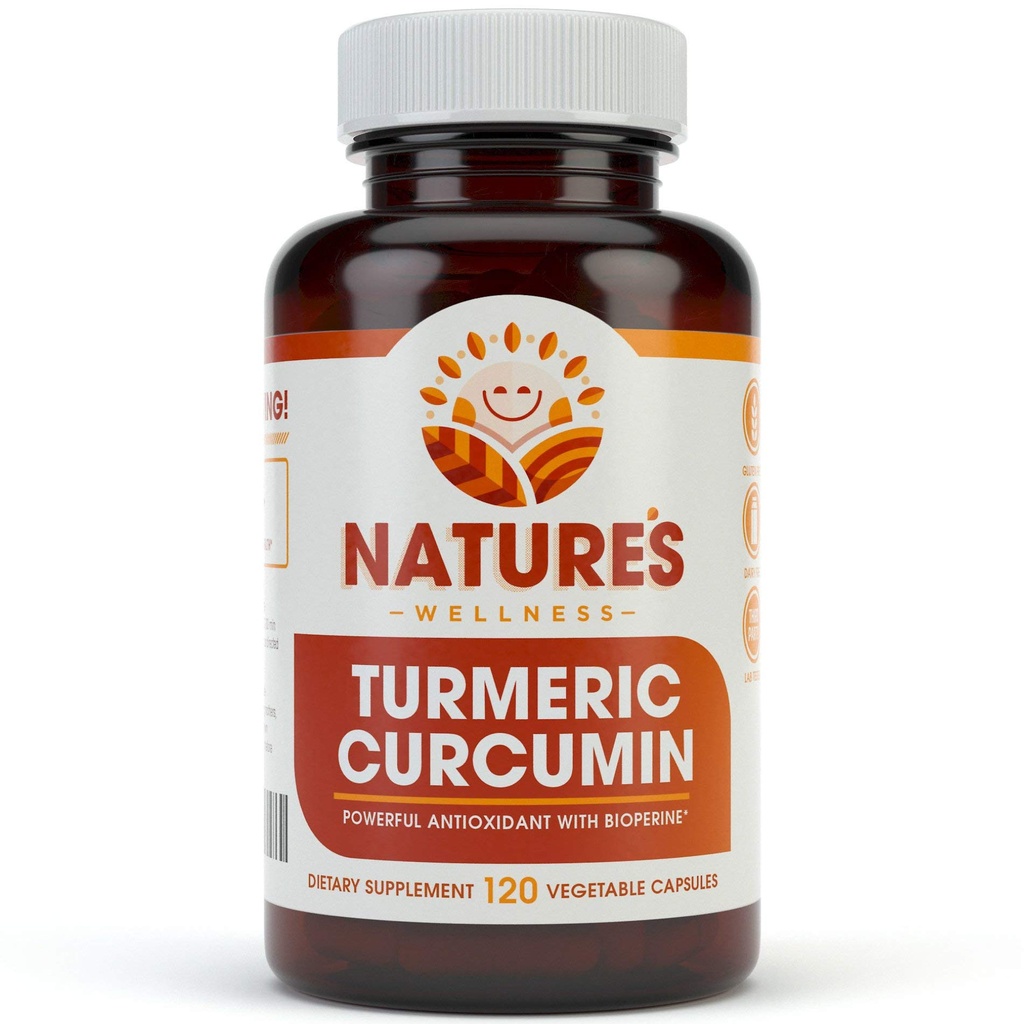 1600mg Økologisk gurkemeje Curcumin w / Bioperine and Black Pepper