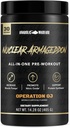 Anabolske krigsførelse Nukleare Armageddon Pre Workout Powder Pre- Workout for Mænd & Kvinder med L- Citrullin, Beta Alanine Powder og Koffein (Orange Juice - 30 Servering)