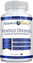 Forskning Verified Vertigo Defense - Soothe Symptomer og Support Indre Øre Balance - Vitamin D3, Ginger, Ginkgo Biloba, BioPerine - 60 kapsler