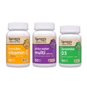 Renzo 's Vitaminer Immunity Builder Bundle - C-vitamin med Elderberry & Zink til immunforsvar, Picky Eater Kids Multivitamin, og D3-vitamin