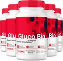 (5 Pack) GlucoBio kapsler, Officiel Gluco Bio Blood Support, Alle naturlige formel til at støtte den samlede sundhed og velvære, Premium Vitamin piller, GlucoBio anmeldelser (300 kapsler)