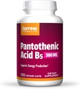 Jarrow Formulas Pantothenic Acid B5 500 mg - 100 Veggie Caps - Essential B Vitamin - Energiproduktion & Metabolisme Support - 100 Servere, pakke med 3