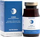 Nutri- Rich CoQ10 Softgels, Coenzym Q10 Ubiquinone for Heart & Energy, Statin Usage & Cellular Health, Tredjeparts testet, GMP kvalitet, Ingen kunstige tilsætningsstoffer, Ingen soja, Gluten Free, 90 Greve