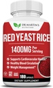 Red Yeast Rice Extract 1400mg Supplement 180 Grev • 124; Opretholde sunde Kolesterolniveauer • 124; Understøtter cardiovaskulær & blodcirkulation for sundt hjerte, fordøjelse, vægthåndtering & samlet sundhed