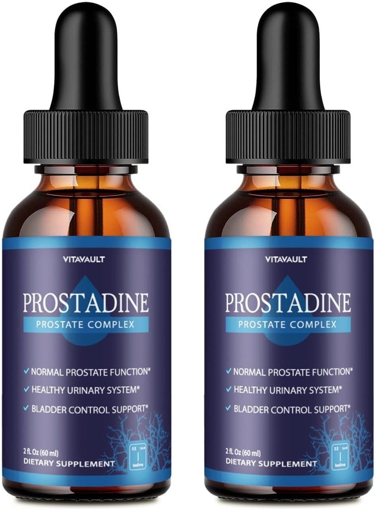 Prostadine, Potent Prostate Support Liquid Drops, Highly-Rated Prostadine for Overall Prostate Wellness, Easy-to-Use Dropper Form (2 Pack)