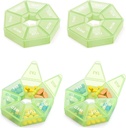 Ugentlig Pill Organizer Stor 7 dages Pill Box Organizer Daglig medicin sag for Vitamin Fish Oil Pills Kosttilskud Gigt Venlig