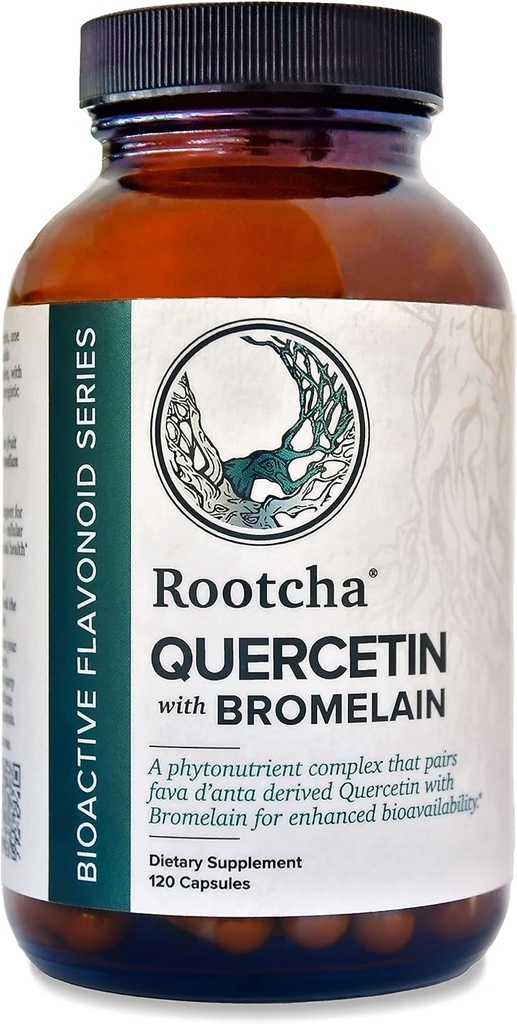 Quercetin med bromelain - Bioactive Fava d 'anta Derived Quercetin med 2400 GDU / g bromelain 120 Kapsler