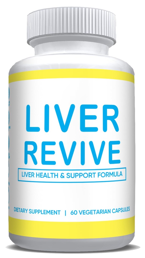 Lever Revive Natural Detox, Rense & Support Formel Reparation w / Artichoke, Milk Thistle, Mælkebøtte Root, Beetroot, Milk Thistle Lever Defense Supplement Sund Lever Funktion 60 Vegetariske kapsler