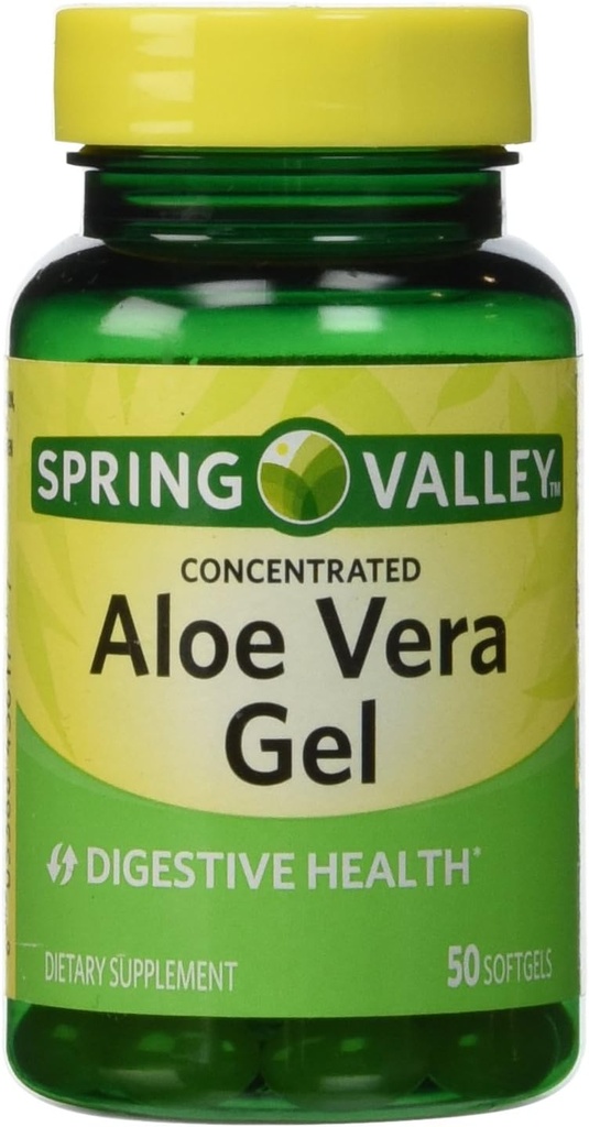 Aloe Vera Gel 25 mg, koncentreret ekstrakt, 50 Softgels