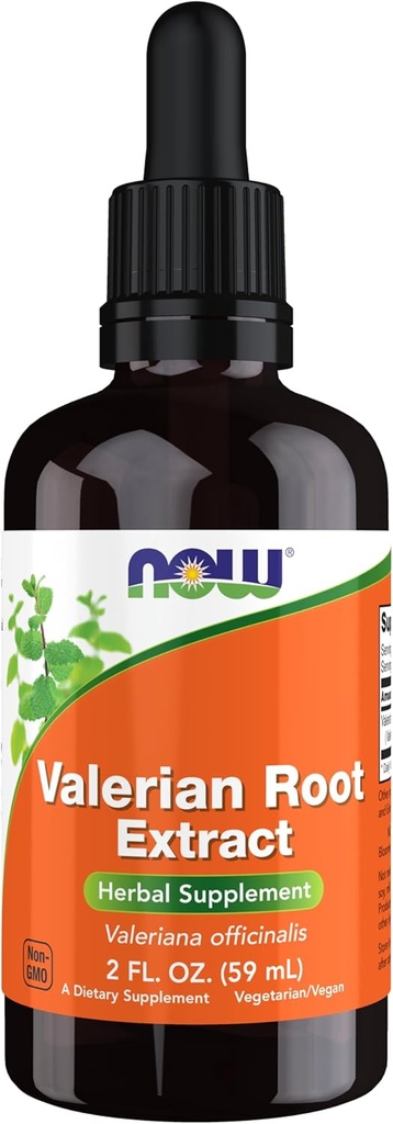 Now Foods Supplements, Valerian Root Extract Liquid (Valeriana officinalis), Herbal Supplement, 2 -Ounce