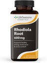 LifeSeasons Essentials Rhodiola Root - Understøtter sund stress respons, naturlige sovekredse, hjernesundhed & mere - Natural Call Support - 600 mg per 2 kapsler - 30 dages forsyning