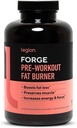LEGION Forge Fasted Fat Burner - Termogene Fat Burner, Target Mave Fat og Trim Belly Fat med Yohimbe, HMB Supplement, Cholin. Alle Natural, 45 Servering...., 180 Greve (pakke med 1)