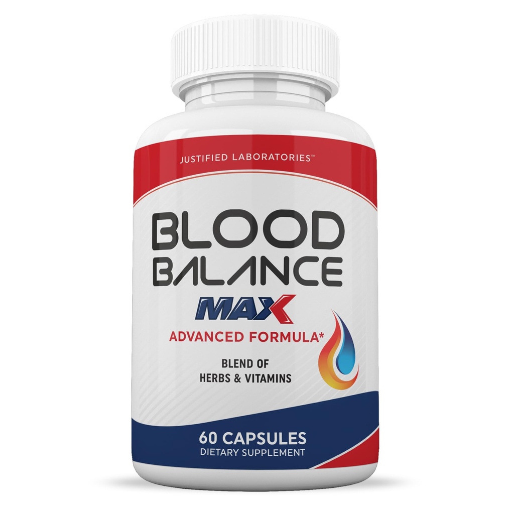 Begrundede laboratorier Blodbalance Max 1295MG formel supplement piller 60 kapsler