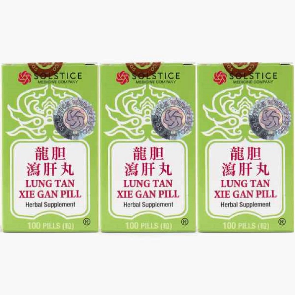 Lung Tan Xie Gan Pill (for Bile System) - Urtetilskud, 100 Pills X 3pk