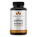 Luma Nutrition Saffron Extract Kapsler - Premium Saffron Kosttilskud - 88,50 mg Pure Saffron Pills - Mood Support - Eye Support - Lavet i USA - 60 Kapsler