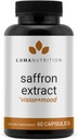 Luma Nutrition Saffron Extract Kapsler - Premium Saffron Kosttilskud - 88,50 mg Pure Saffron Pills - Mood Support - Eye Support - Lavet i USA - 60 Kapsler