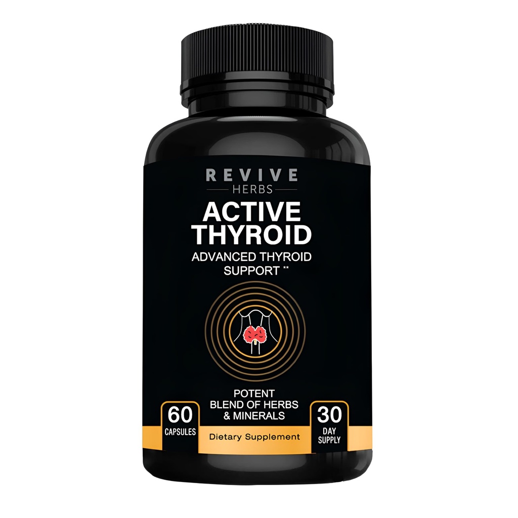 Thyreoideastøtte: Kraftig blanding af Ashwagandha, jod, Selen, Magnesium, Zink, B12-vitamin og mere til optimal sundhed - 60 kapsler