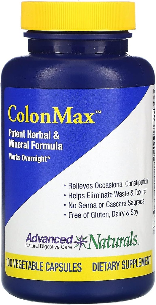 Avancerede Naturals Colonmax Caps, 100 Greve, Blå og Hvid (16900)