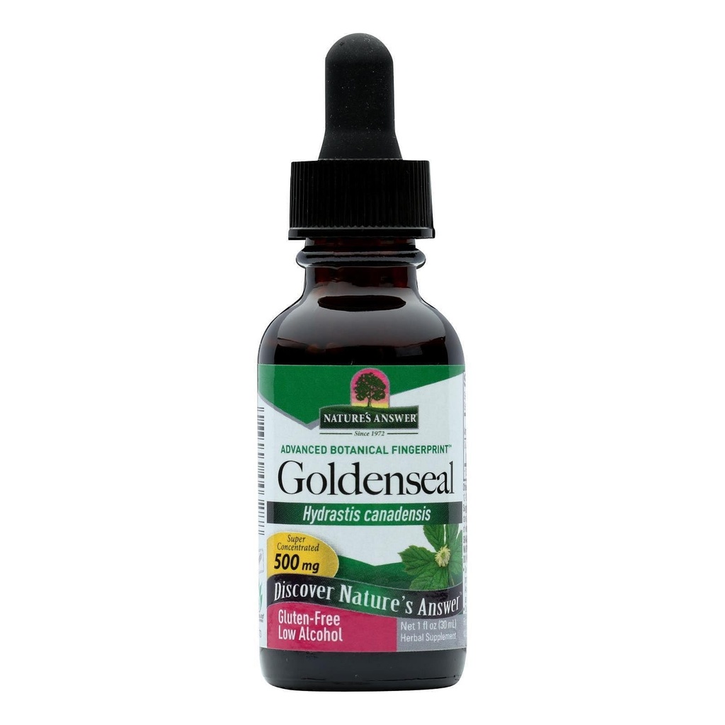 Naturens svar Goldenseal Root med Økologisk Alkohol 1 Fluid Ounce Measures 124; fremmer samlet wellness Measures 124; immunforsvar Measurement 124; Gluten- Free Measurement