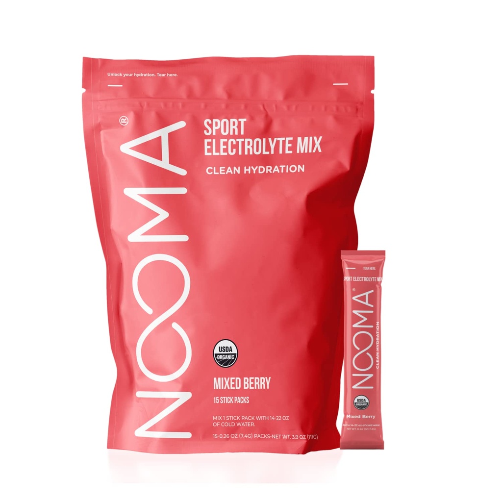 NOOMA Organic Sport Hydration Mix 124; Hydration Pakninger med ingen tilsat sukker