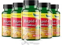 America Medic & Science Rapid- C 1000mg C-vitamin supplement (5 pakke med 100 tabletter) Energy Booster, Daglig immunsystem support, Antioxidant stålet 124; Vegan, Non- GMO coated Ascorbic Acid til voksne mænd og kvinder