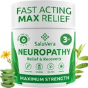 Neuropati Smerte Relief Cream - Maksimal styrke Nerve Smerte Reliever for fod, tæer, hænder, ben med Aloe Vera, Arnica, MSM Vitamin B6, og Menthol for Fast- Active Relief 3oz