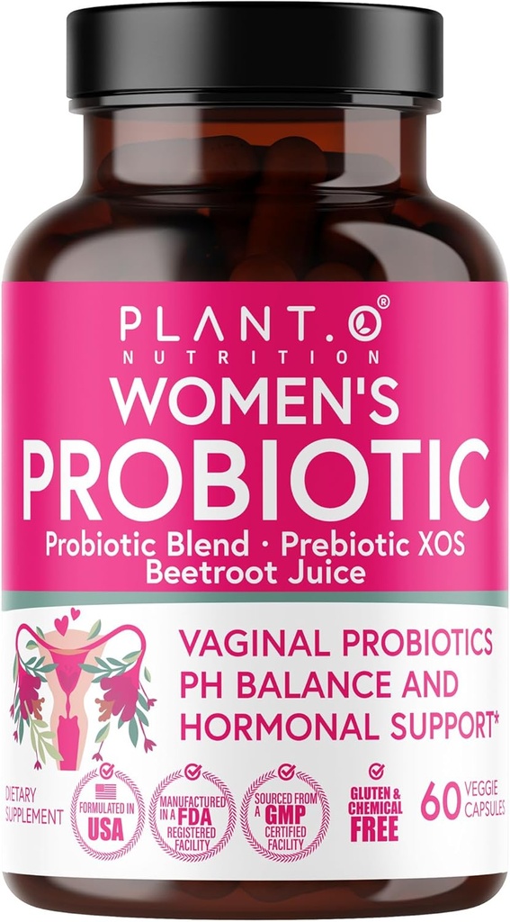 Vaginal Probiotika til kvinder med 4 Lactobacillus Strains Probiotic & Prebiotic Blend for pH Balance, Sund vaginal Odor & Vaginal Flora