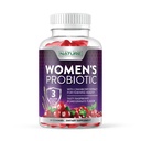 Bygget af Nature Probiotika for Kvinder Gummies 3 Millioner CFU, 6 Probiotiske Strops med Cranberry Supplement, fordøjelsesbesvær, immunforsvar, Vaginal & Urinary Health, Hylde Stable, 60 Gummy