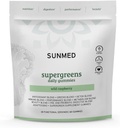 SUNMED Supergreens Daily Gummies - Wellness Blend med Ashwagandha, Green Tea, Spirulina, Probiotika, Antioxidanter & Detox Support for Immunity, Gut, Skin & Brain Health