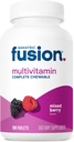 Bariatric Fusion Mixed Berry Complete Chewable Bariatric Multivitamin For Bariatric Kirurgi Patienter, herunder Gastric bypass og Sleeve Gastrektomi, 120 tabletter