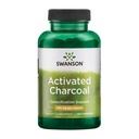 Swanson Aktiveret kul - Natural Supplement Support Sund Absorption - Hjælper w / Bloating & Vedligeholdelse af tarmregulering - (120 kapsler, 520mg per servering)