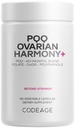 Codeage PQQ Ovarial Harmony + Supplement - PQQ (Pyrroloquinoline Quinone), Myo- Inositol & D- Chiro- Inositol 40: 1 Blend, Folate 5- MTHF, CoQ10, Wild Blueberry - Liposomal Levering - Non-GMO - 120 Kapsler