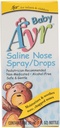 Baby Ayr Saline Nose Spray / Drops, Spray Flasker 1 Fl Oz (pakke med 1)