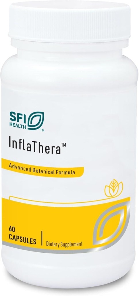 Klaire Labs SFI Health Inflatera - Phytonutrient Blend med gurkemeje & Knotweed, Designet til at understøtte Inflammation Response (60 kapsler)